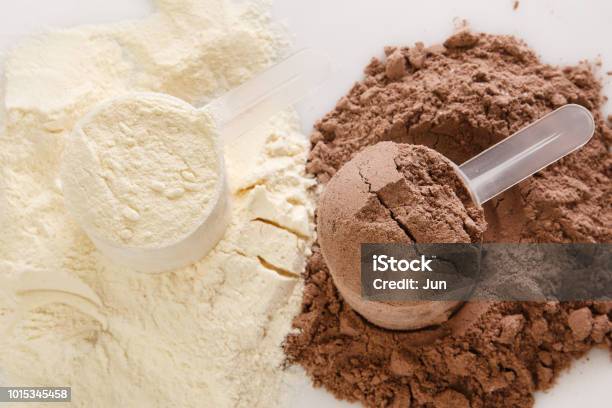 Protein Powder Stock Photo - Download Image Now - Protein Drink, Protein, Ground - Culinary