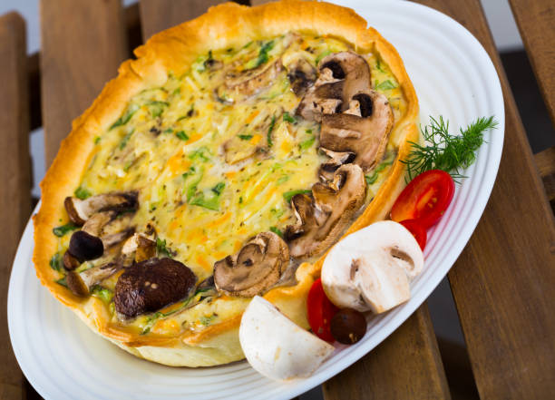 istock Mushroom pie filled with shiitake, porcini and champignons 1015345464