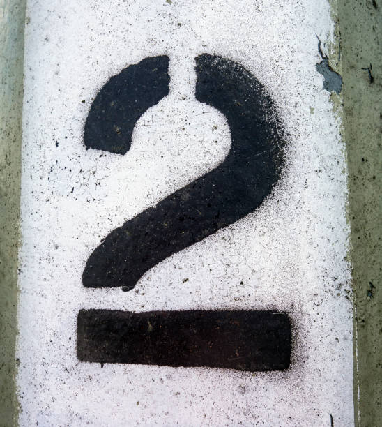istock Written Wording in Distressed State Typography Found Number 2 1015345482