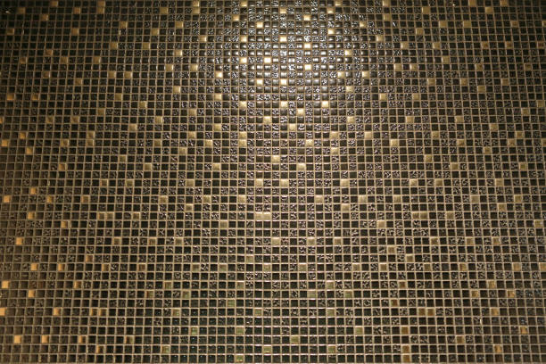 istock Elegance and luxury Golden tile wall background. 1015346276