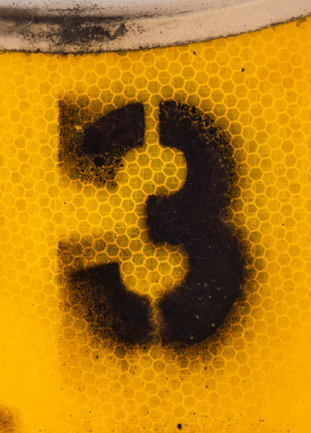 Written Wording in Distressed State Typography Found Number