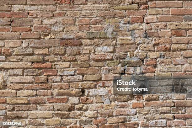 Old Wall Made Of Bricks Stock Photo - Download Image Now - Abstract, Aging Process, Ancient