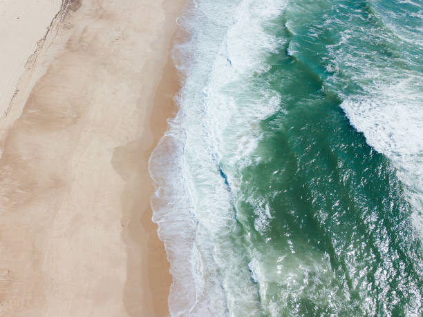 istock Aerial view to Fantastic waves and beach 1015358114