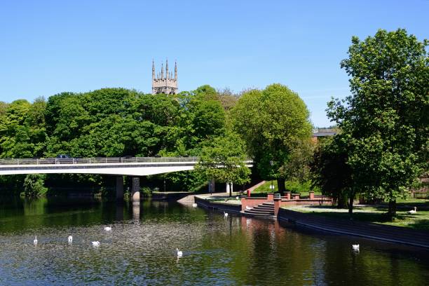 The River Trent, Burton upon Trent, UK.