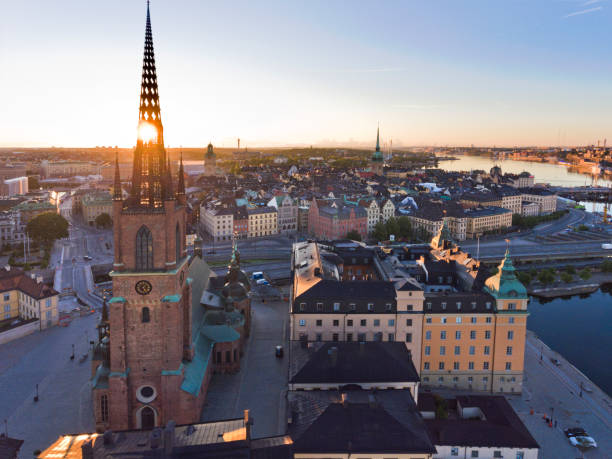 istock Aerial view over Riddarholmen Stockholm 1015373850