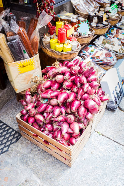 istock Tropea city, red onion 1015378208