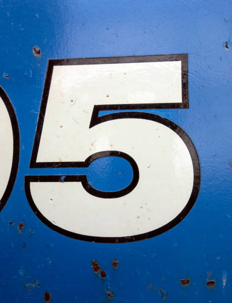 istock Written Wording in Distressed State Typography Found Number Five 5 1015382544
