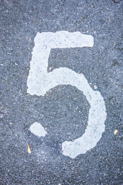 istock Written Wording in Distressed State Typography Found Number Five 5 1015392794