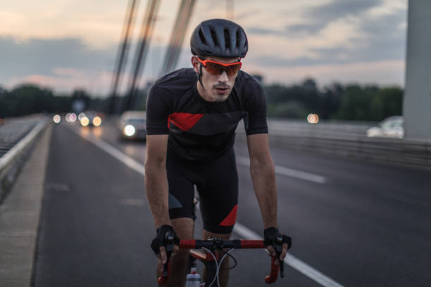 istock Bicycle rider on the street 1015409848