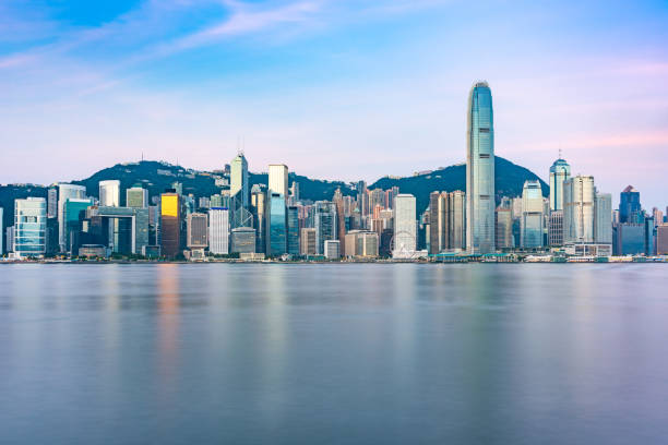 istock Hongkong city skyline scenery 1015414452