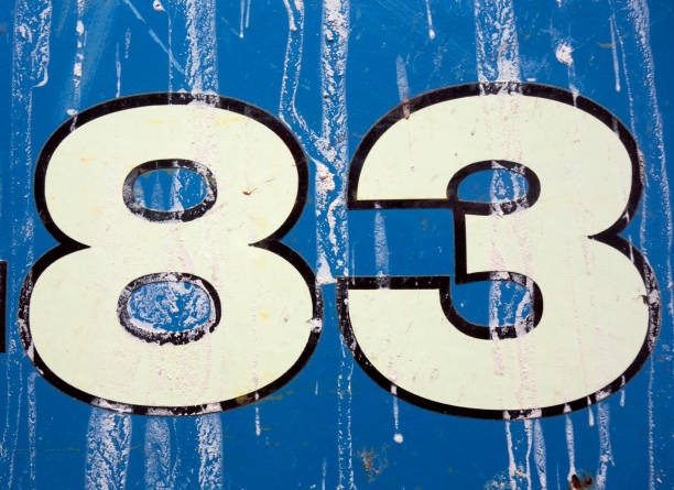istock Written Wording in Distressed State Typography Found Number 83 1015434406