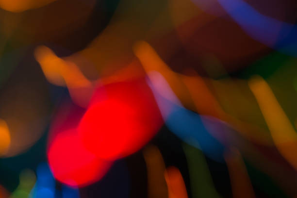 istock Abstract picture of bright colored dynamic lights 1015437436
