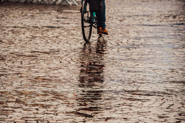 istock Bicycle detail in cobblestone street 1015439124