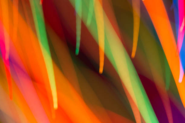 istock Abstract picture of bright colored dynamic lights 1015439530