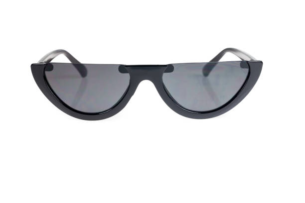 istock Black fashion sunglasses on white background. 1015441914