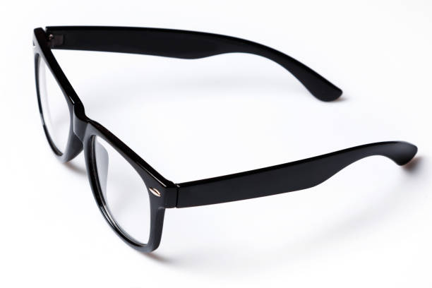 istock Eyeglasses with black rim 1015443410
