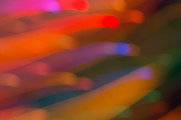 istock Abstract picture of bright colored dynamic lights 1015443892