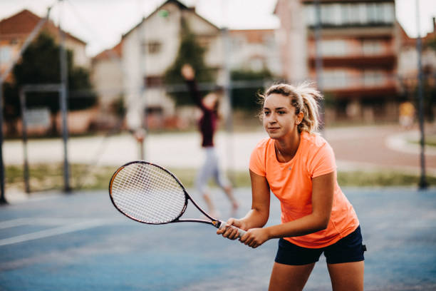 istock Women's Tennis doubles 1015447602
