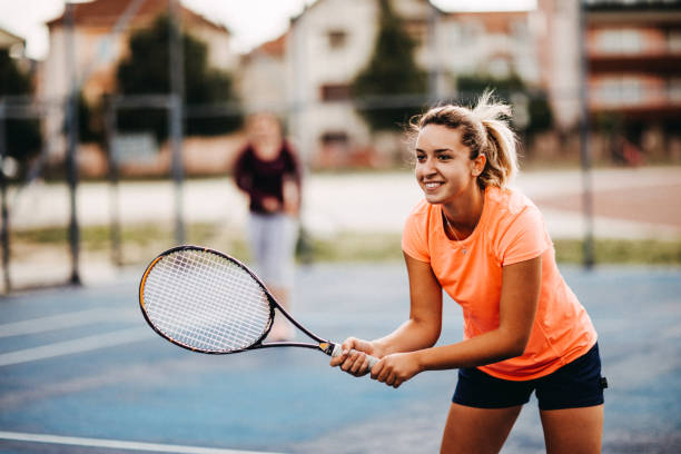 istock Women's Tennis doubles 1015447694