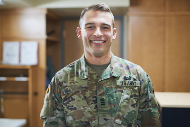 There’s confident and then theres military confident Shot of a young soldier standing in the dorms of a military academy military recruit stock pictures, royalty-free photos & images