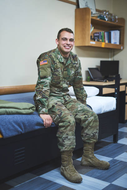 usted vio el héroe viene de estados unidos aquí primero - marines adult student camouflage camouflage clothing fotografías e imágenes de stock