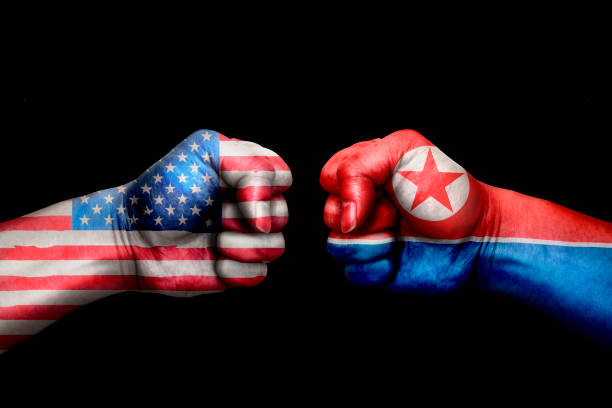 istock Conflict between USA and North Korea 1015451486