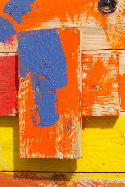 istock Colorful wooden board, background image 1015458566