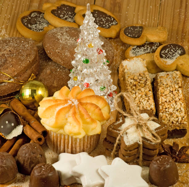 istock image of Christmas and holiday sweets closeup 1015460908