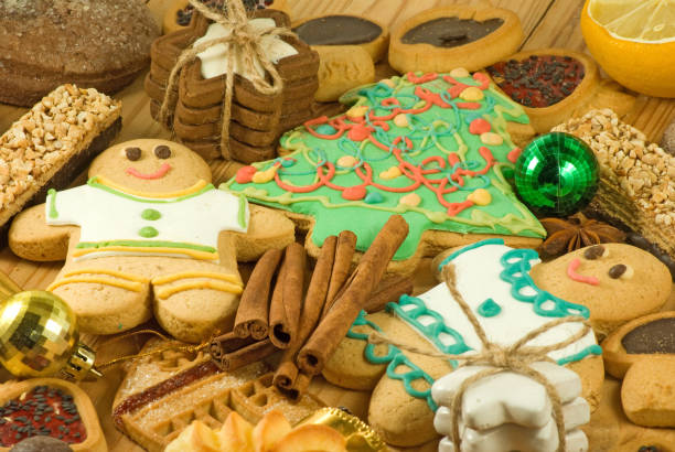 istock image of Christmas and holiday sweets close-up 1015460940