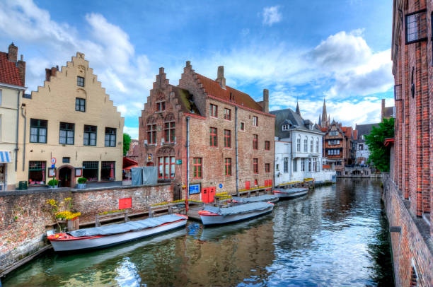 istock Brugge canals and medieval architecture, Belgium 1015460974