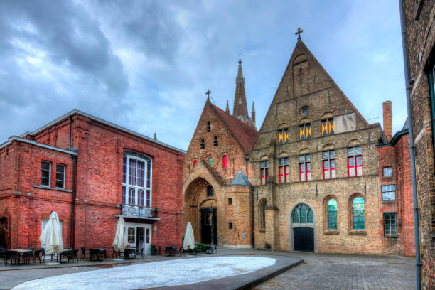 Medieval streets of old Bruges, Belgium