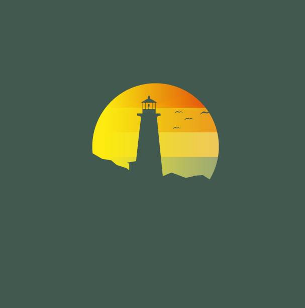 灯台。ベクトル図 - wave sea beach water点のイラスト素材／クリップアート素材／マンガ素材／アイコン素材
