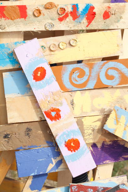 istock Colorful wooden boards, background image 1015461762