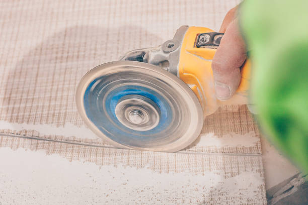 istock Finishing work - tiling with professional and high quality 1015464582