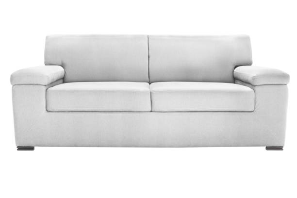istock Three seats cozy leather sofa isolated on white background 1015464644
