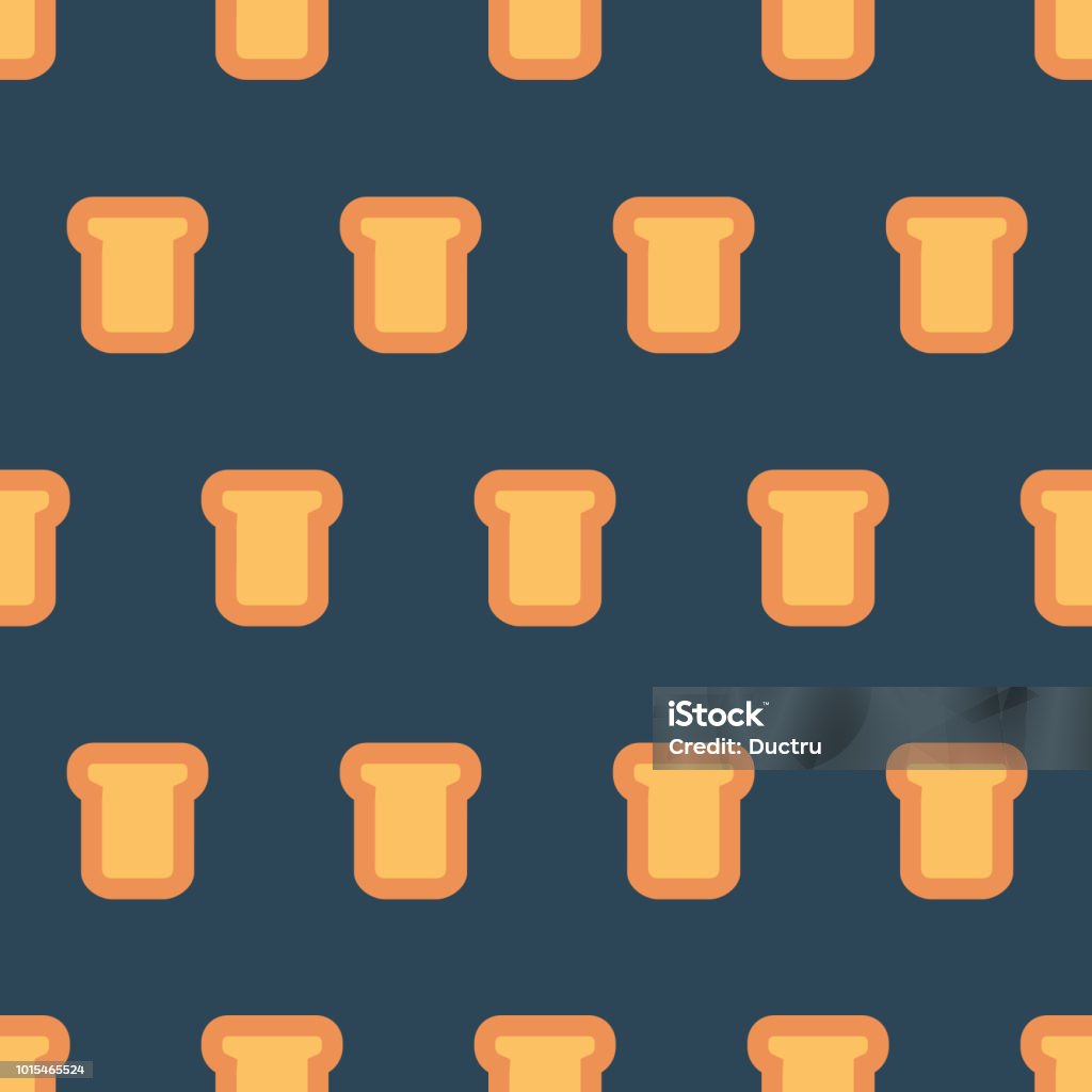 Bread Picture Pattern Pattern With Pieces Of Bread Stock Illustration - Download Image Now ...