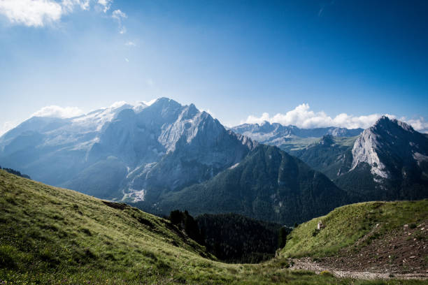 istock View of Marmolada mountain, Dolomites UNESCO 1015482102