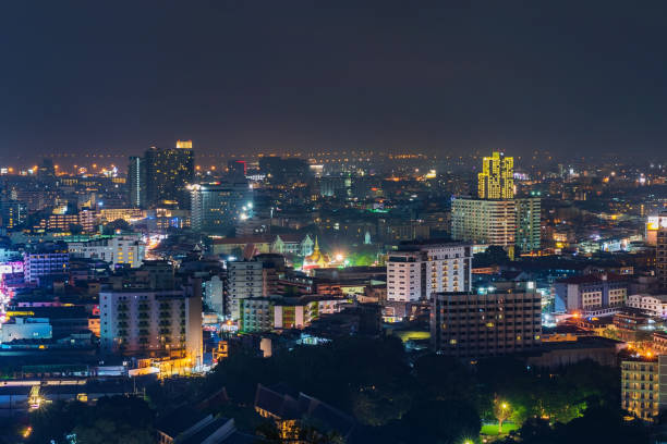 istock Pattay cityscape view at night, Thailand 1015500758