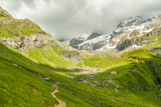 istock Walking trail in Swiss Alps 1015508144