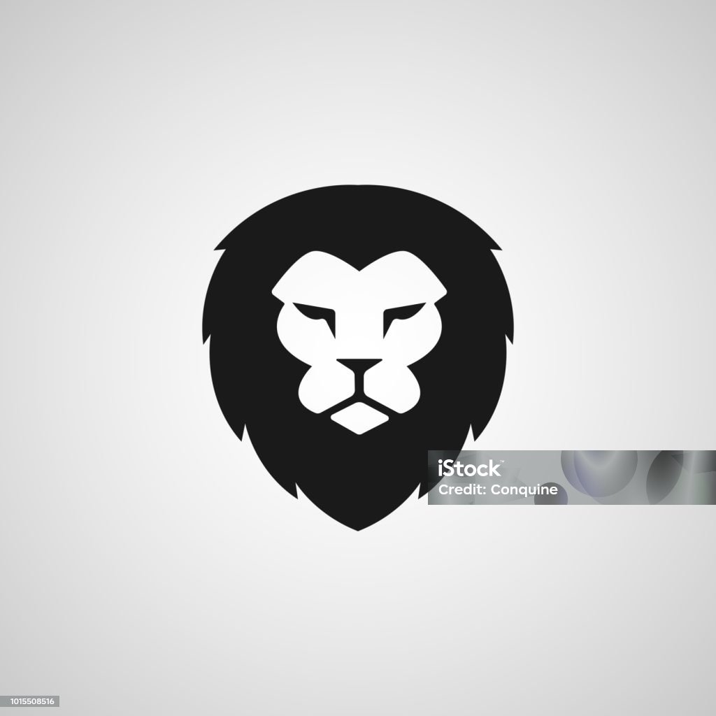 Head Lion icon Vector Design Lion - Feline stock vector