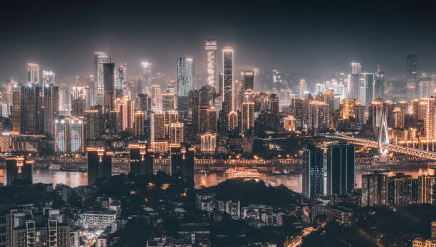 istock Urban architecture and skyline of Chongqing 1015522496