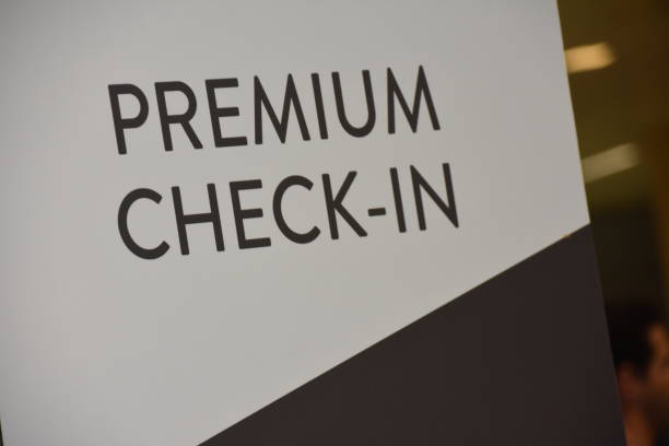 istock Check-in sign in hotel 1015523062