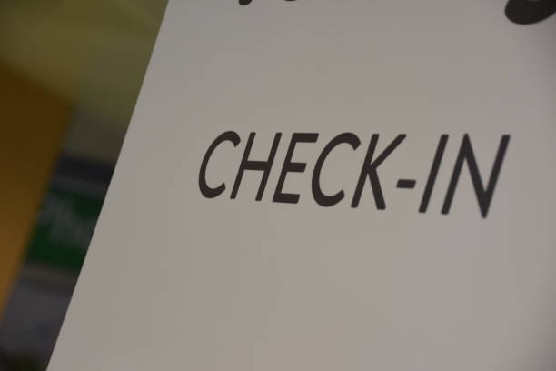 istock Check-in sign in hotel 1015523374
