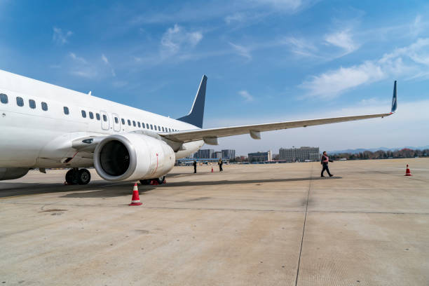 istock Airport apron airliner 1015523980