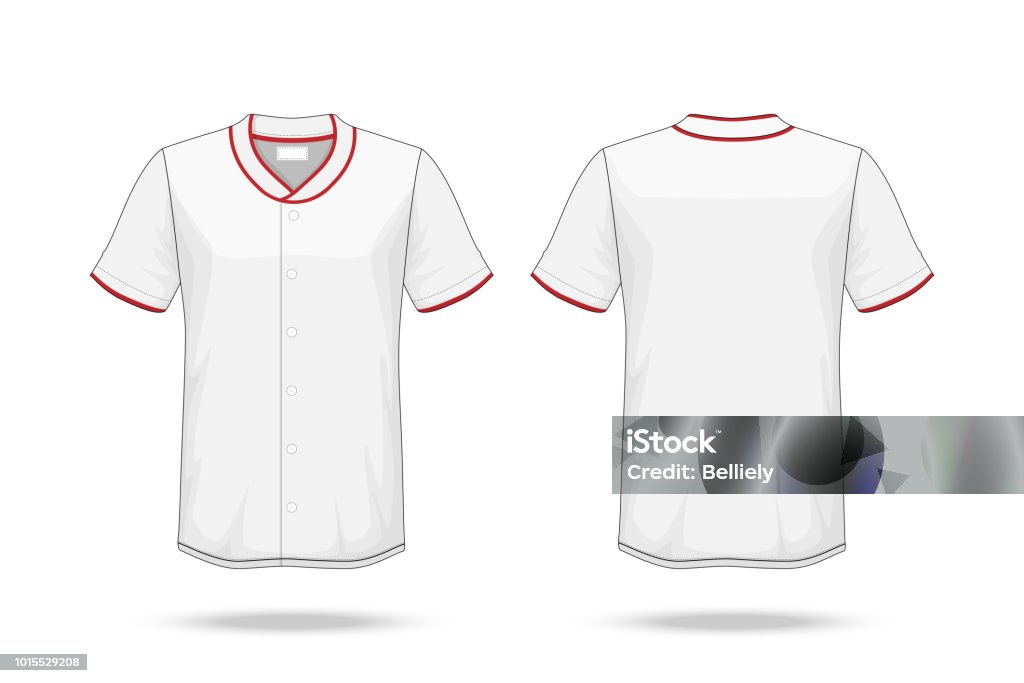 Specification Baseball T Shirt Mockup Isolated On White Background A Sample  Design Elements Or Text Number On The Shirt Blank For Printing Vector  Illustration Stock Illustration - Download Image Now - iStock