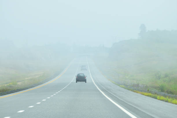 istock Fog on the Highway Blurred Background New Brunswick Canada 1015545534