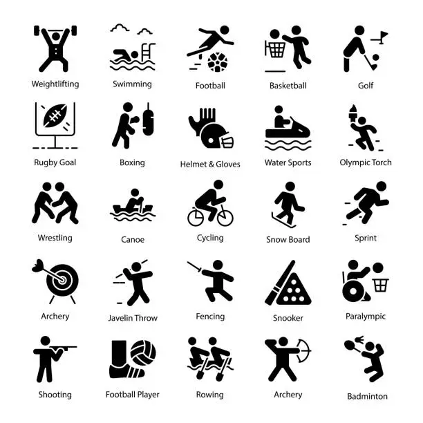 Vector illustration of Olympics Icons