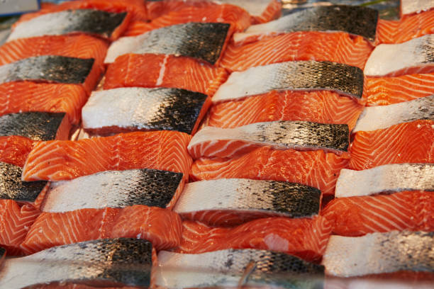 istock Fresh fish on farmer market 1015561484