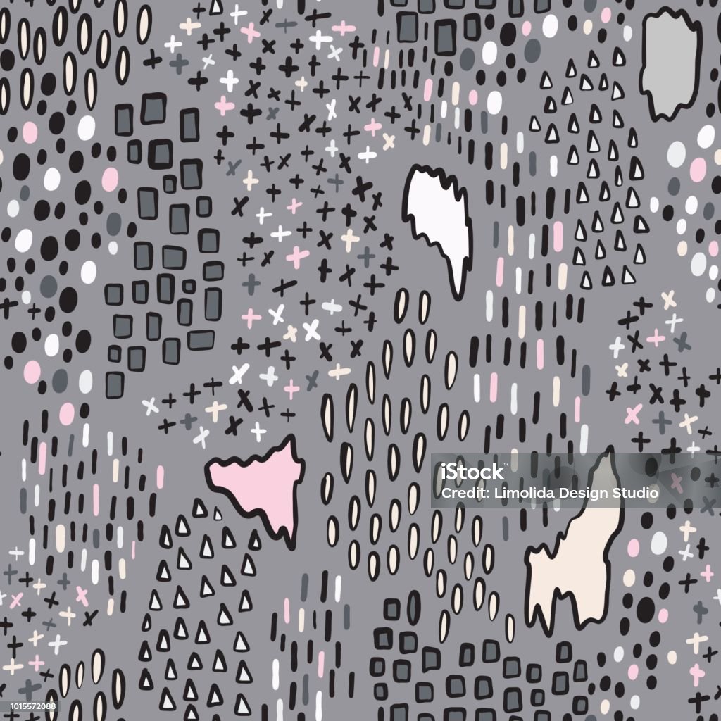 Random Geo Patterns Random Shapes Geo Vector Pattern Grey Pink Color Stock Illustration ...