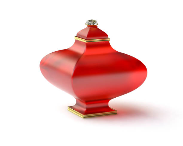 Red vase. stock photo